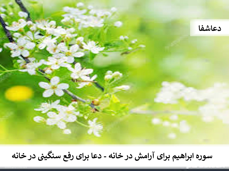 خانه سوره ابراهیم برای آرامش در خانه - دعا برای رفع سنگینی در خانه  